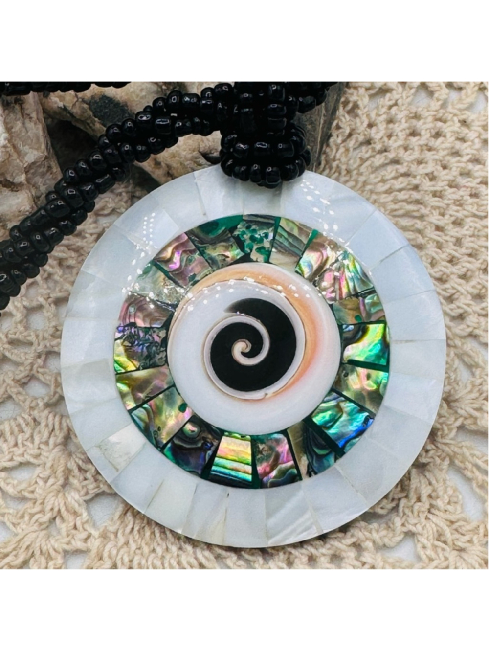 013-Abalone Shell Mother of Pearl 16”